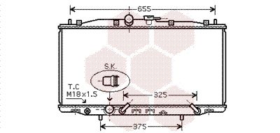 VAN WEZEL Radiators, Motora dzesēšanas sistēma 25002179